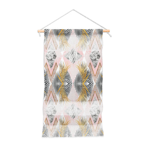 Marta Barragan Camarasa Marbled tropical geometric pattern 01 Wall Hanging Portrait