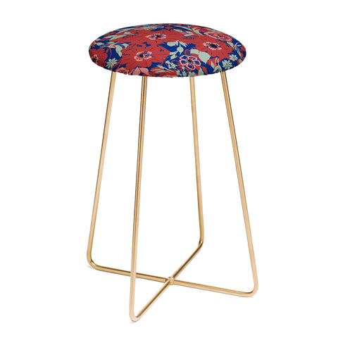 Marta Barragan Camarasa Meadow red garden 23 Counter Stool