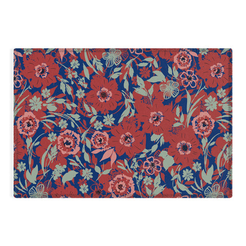 Marta Barragan Camarasa Meadow red garden 23 Outdoor Rug