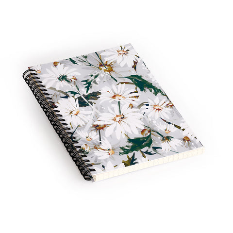 Marta Barragan Camarasa Meadow wild daisies I Spiral Notebook