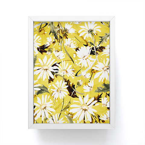Marta Barragan Camarasa Meadow wild daisies II Framed Mini Art Print