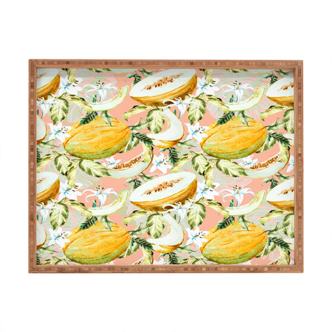 Marta Barragan Camarasa Melon pattern Rectangular Tray