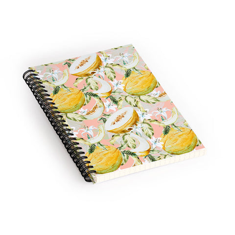 Marta Barragan Camarasa Melon pattern Spiral Notebook