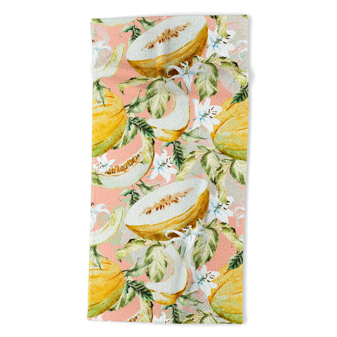 Marta Barragan Camarasa Melon pattern Beach Towel