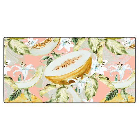 Marta Barragan Camarasa Melon pattern Desk Mat