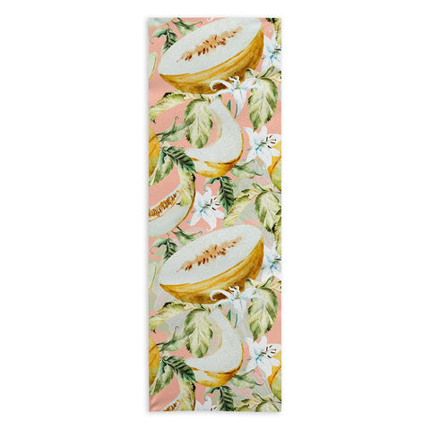 Marta Barragan Camarasa Melon pattern Yoga Towel