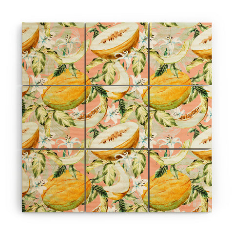 Marta Barragan Camarasa Melon pattern Wood Wall Mural