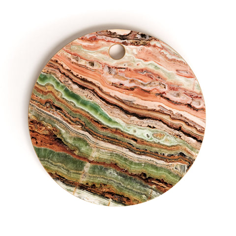 Marta Barragan Camarasa Mineral texture detail Cutting Board Round