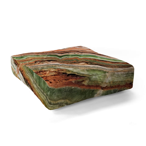 Marta Barragan Camarasa Mineral texture detail Floor Pillow Square