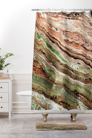 Marta Barragan Camarasa Mineral texture detail Shower Curtain And Mat