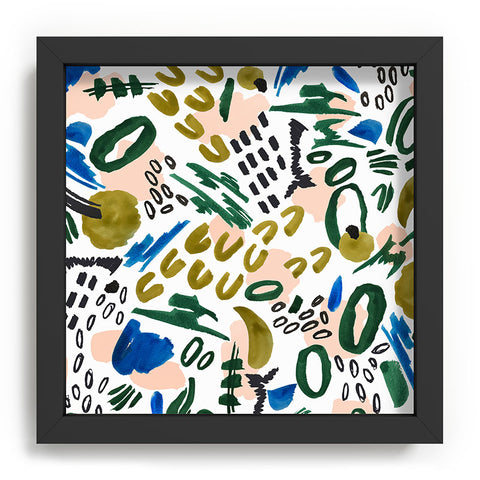 Marta Barragan Camarasa Mix abstract strokes Recessed Framing Square