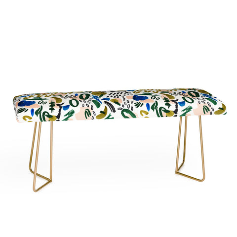 Marta Barragan Camarasa Mix abstract strokes Bench