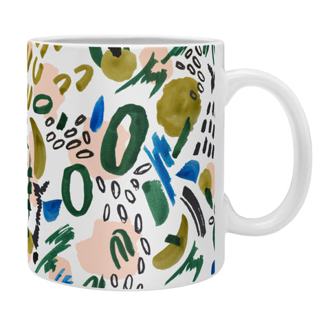 Marta Barragan Camarasa Mix abstract strokes Coffee Mug