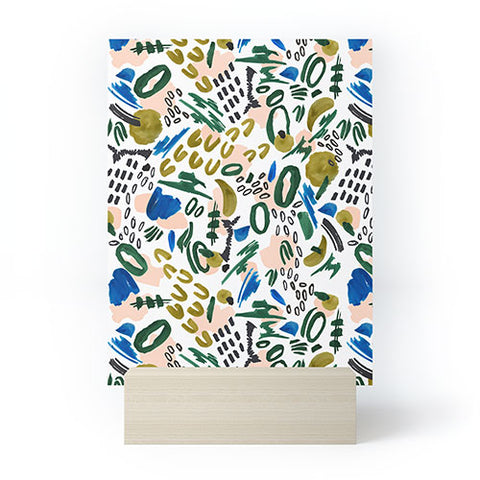 Marta Barragan Camarasa Mix abstract strokes Mini Art Print