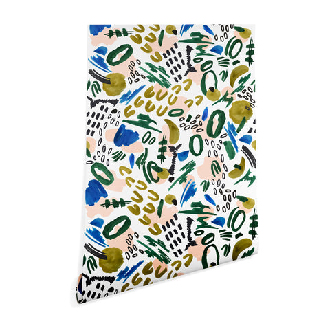 Marta Barragan Camarasa Mix abstract strokes Wallpaper