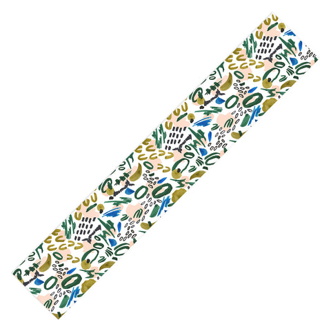 Marta Barragan Camarasa Mix abstract strokes Table Runner