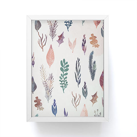 Marta Barragan Camarasa Mix of plants Framed Mini Art Print