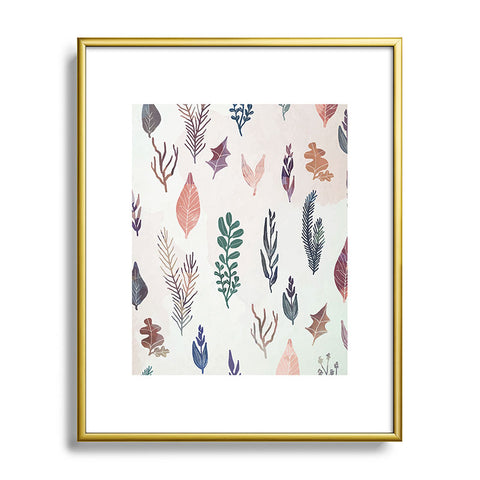 Marta Barragan Camarasa Mix of plants Metal Framed Art Print