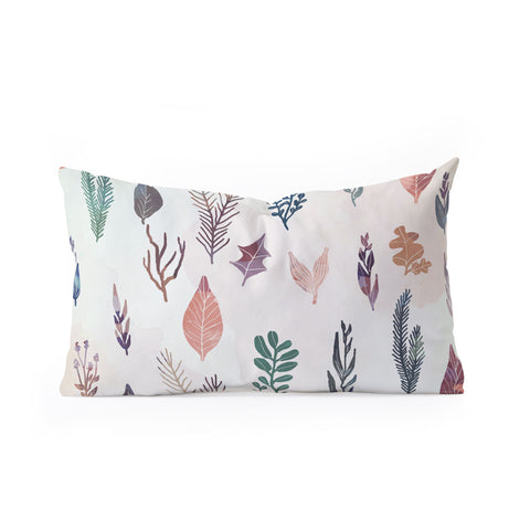 Marta Barragan Camarasa Mix of plants Oblong Throw Pillow