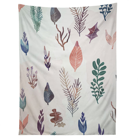 Marta Barragan Camarasa Mix of plants Tapestry