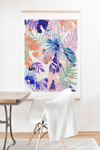 Marta Barragan Camarasa Modern abstract leaf nature Art Print And Hanger