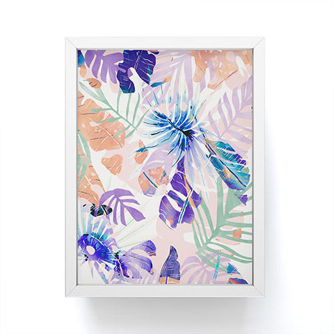 Marta Barragan Camarasa Modern abstract leaf nature Framed Mini Art Print