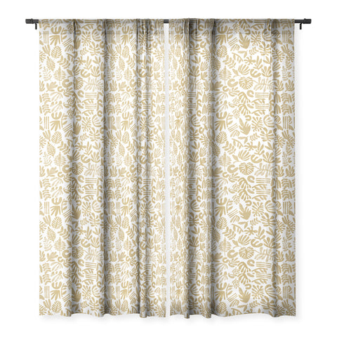 Marta Barragan Camarasa Modern abstract nature 3MS Sheer Window Curtain