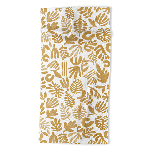 Marta Barragan Camarasa Modern abstract nature 3MS Beach Towel