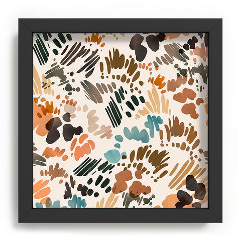 Marta Barragan Camarasa Modern abstract of brush stroke Recessed Framing Square