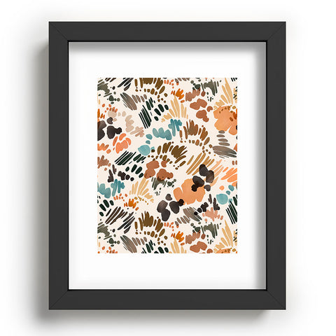 Marta Barragan Camarasa Modern abstract of brush stroke Recessed Framing Rectangle