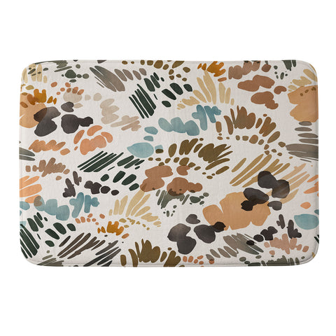 Marta Barragan Camarasa Modern abstract of brush stroke Memory Foam Bath Mat