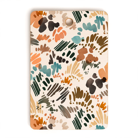 Marta Barragan Camarasa Modern abstract of brush stroke Cutting Board Rectangle