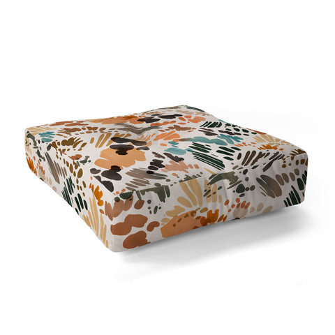 Marta Barragan Camarasa Modern abstract of brush stroke Floor Pillow Square