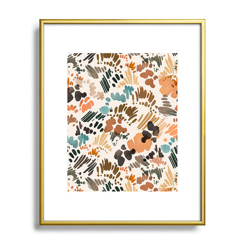 Marta Barragan Camarasa Modern abstract of brush stroke Metal Framed Art Print