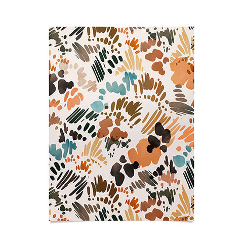 Marta Barragan Camarasa Modern abstract of brush stroke Poster