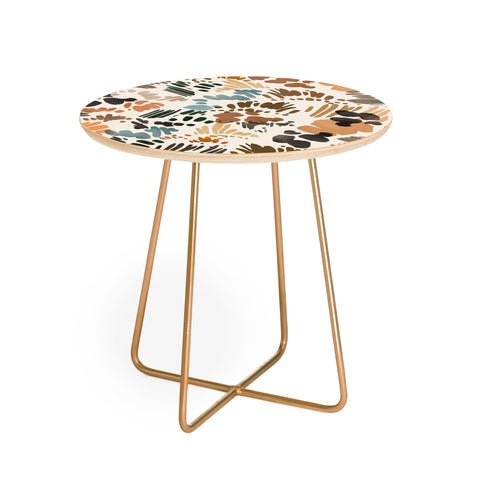 Marta Barragan Camarasa Modern abstract of brush stroke Round Side Table