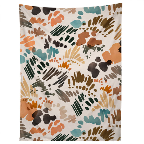 Marta Barragan Camarasa Modern abstract of brush stroke Tapestry