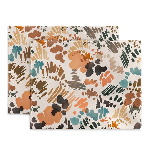 Marta Barragan Camarasa Modern abstract of brush stroke Placemat