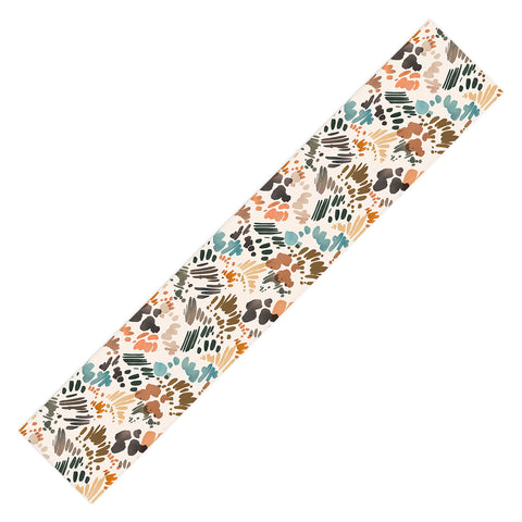 Marta Barragan Camarasa Modern abstract of brush stroke Table Runner