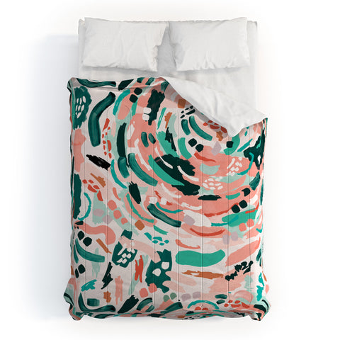 Marta Barragan Camarasa Modern artistic painting Comforter