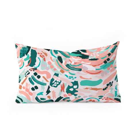 Marta Barragan Camarasa Modern artistic painting Oblong Throw Pillow