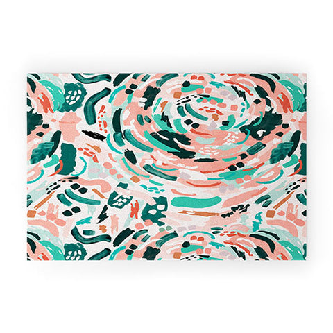 Marta Barragan Camarasa Modern artistic painting Welcome Mat