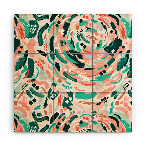 Marta Barragan Camarasa Modern artistic painting Wood Wall Mural