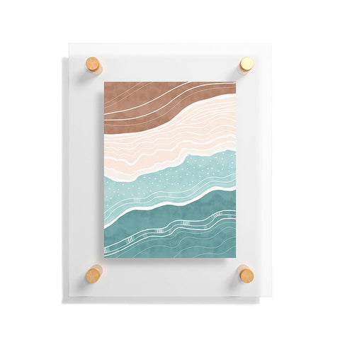 Marta Barragan Camarasa Modern beach abstract II Floating Acrylic Print