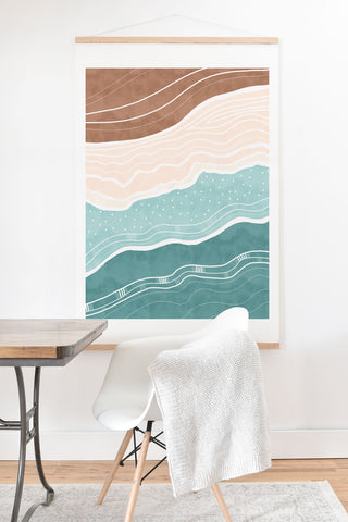 Marta Barragan Camarasa Modern beach abstract II Art Print And Hanger