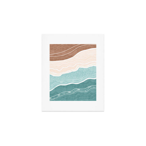 Marta Barragan Camarasa Modern beach abstract II Art Print