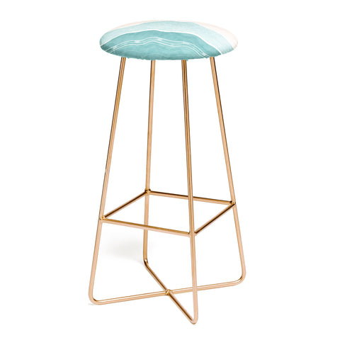 Marta Barragan Camarasa Modern beach abstract II Bar Stool