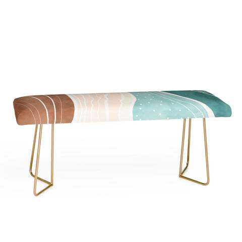 Marta Barragan Camarasa Modern beach abstract II Bench