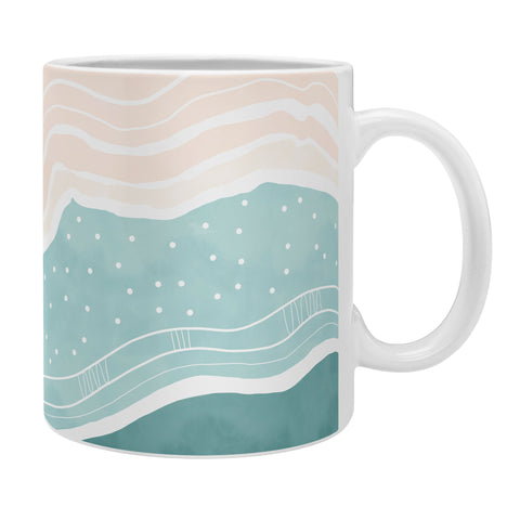 Marta Barragan Camarasa Modern beach abstract II Coffee Mug