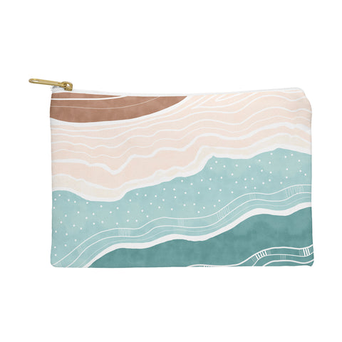 Marta Barragan Camarasa Modern beach abstract II Pouch